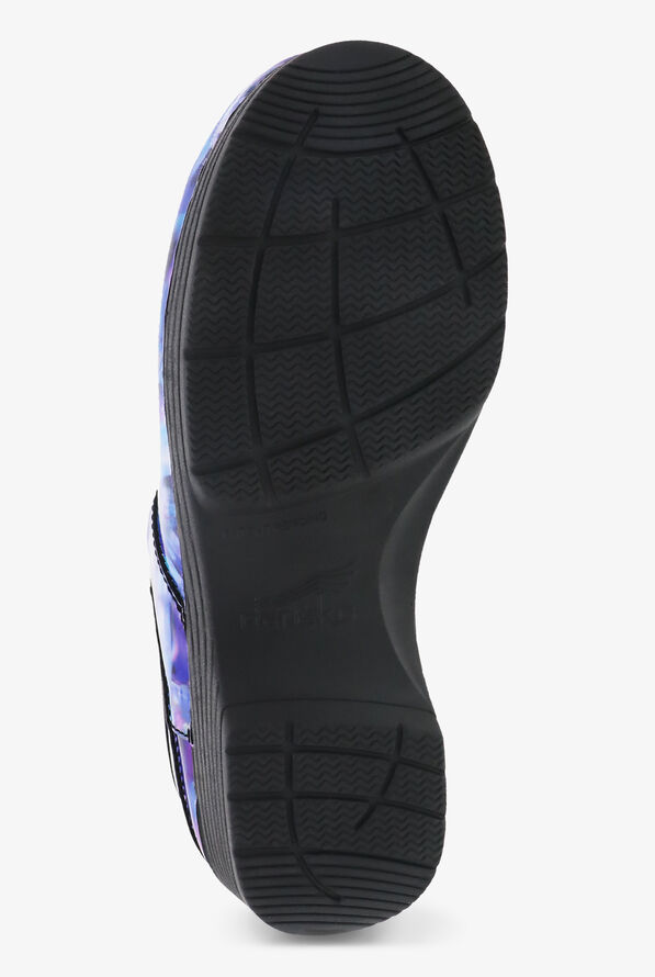 Dansko Women's LT Pro Blue Crush Patent Leather Nursing Clogs - null - 6