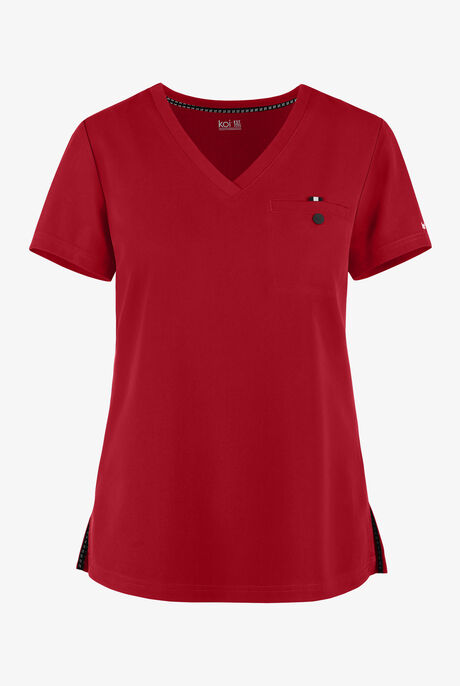 koi Next Gen Ready to Work Women's 1-Pocket STRETCH V-Neck Scrub Top