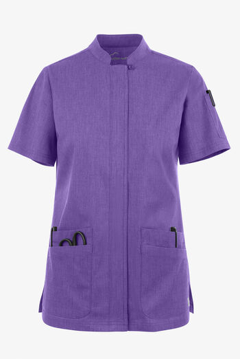 Blusa m&eacute;dica UA Butter-Soft STRETCH con cremallera y 6 bolsillos para mujer