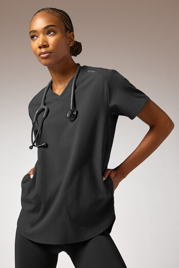 Hypothesis Beta V-Shell Women's 2-Pocket Relaxed Fit Tunic Scrub Top