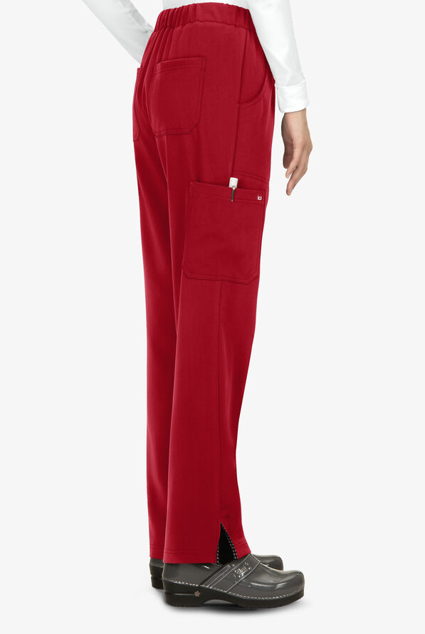 koi Next Gen Everyday Hero Women's 5-Pocket STRETCH Drawstring Cargo Scrub Pant - Ruby - 2