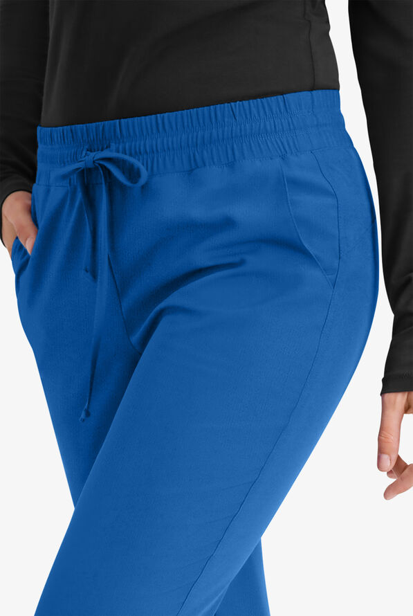 Skechers by Barco Theory Women's 4-Pocket STRETCH Cargo Jogger Scrub Pants - Royal - 3