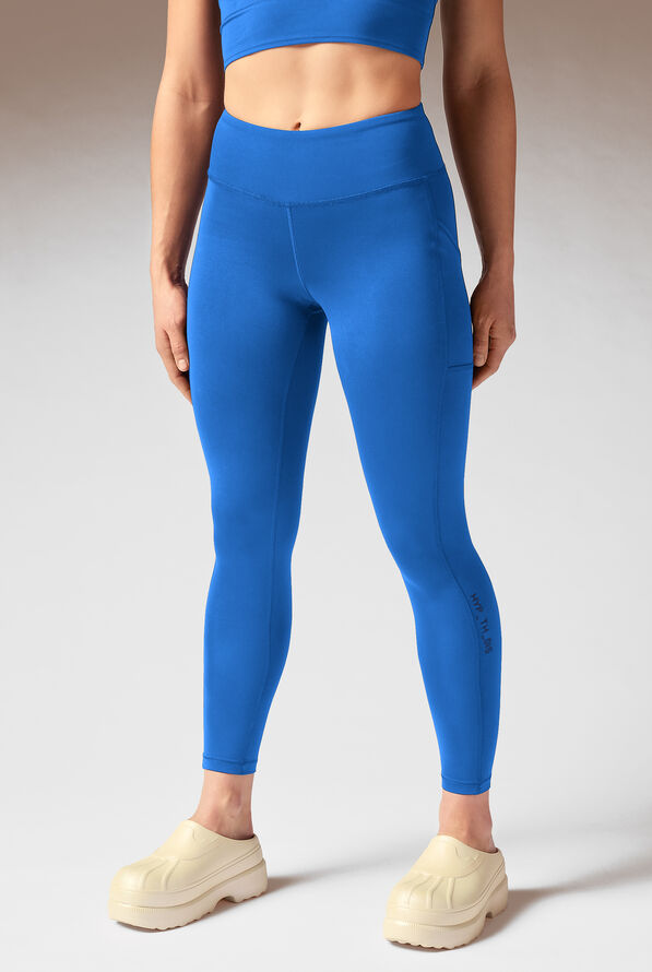 Calzas Hypothesis Homeodynamic de punto tejido estilo yoga con 3 bolsillos para mujer - Royal - 1