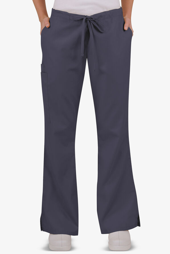UA Best Buy Scrubs Women’s 5-Pocket Drawstring Pants - Tall - Granite - 1