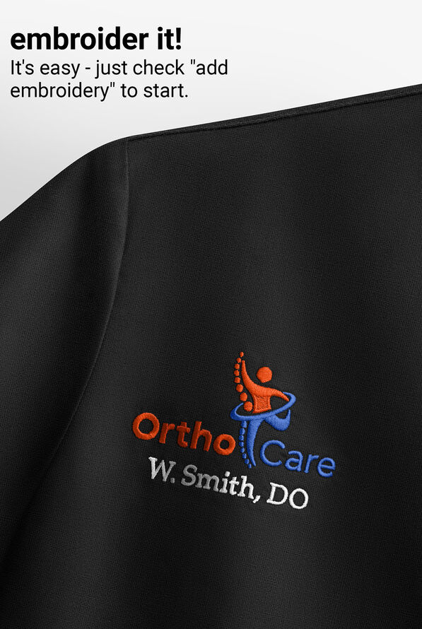 Carhartt Cross-Flex Force Women's 1-Pocket STRETCH Knit Trim Long Sleeve Crew Neck Scrub Top - Black - 3