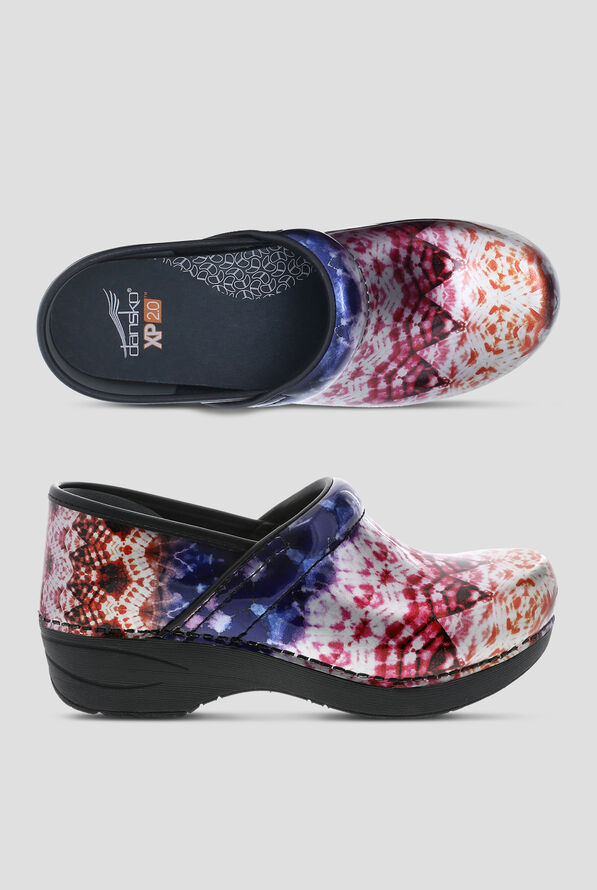 Dansko Pro XP 2.0 Metallic Tie Dye Patent Leather Clogs - null - 1
