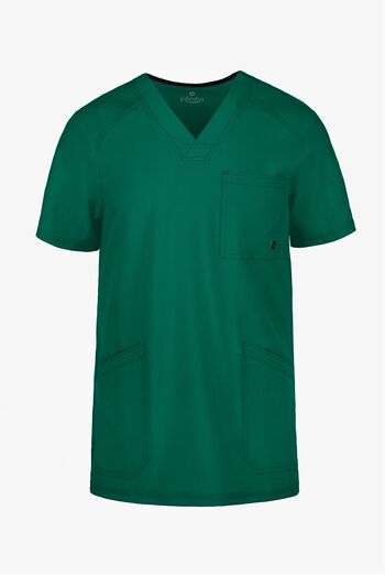 Camisa m&eacute;dica Cherokee Infinity con 2 bolsillos y paneles laterales de tejido para hombre 
