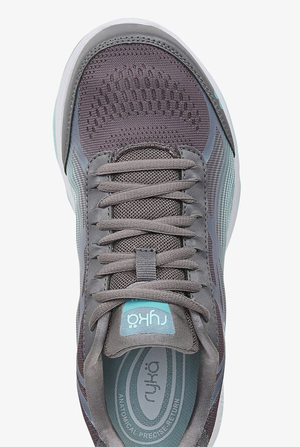 Ryka Women's Devotion + 3 Quiet Grey Athletic Lace Up Nursing Shoes - null - 2