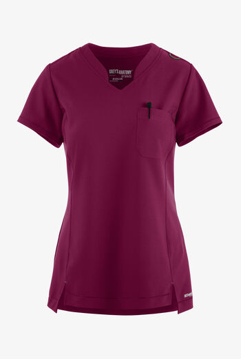 Grey's Anatomy by Barco Evolve STRETCH Sway Women's 1-Pocket Tuck In V-Neck Scrub Top