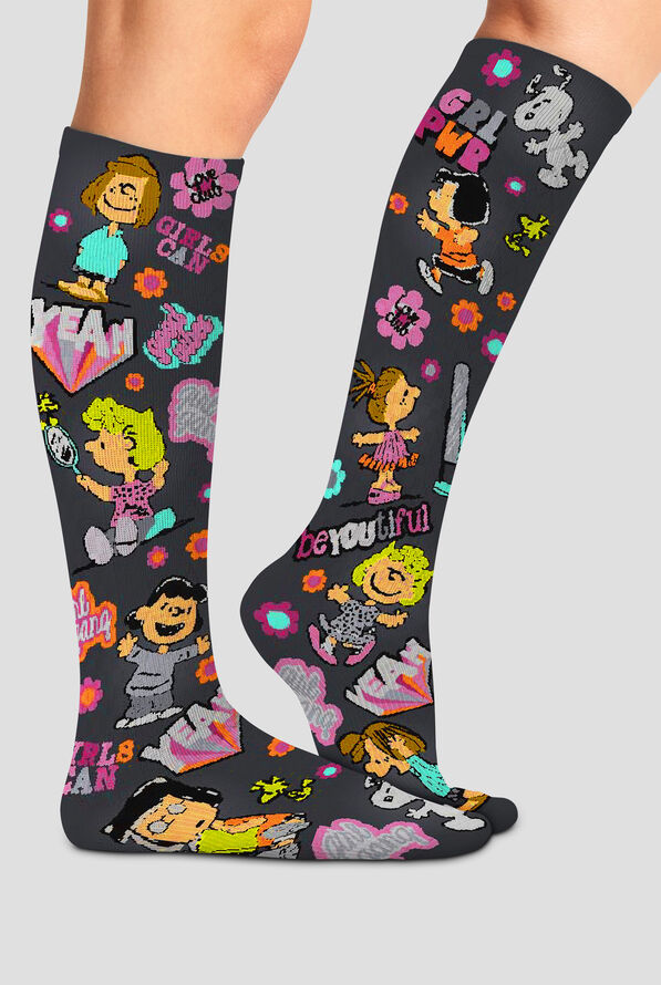Calcetines de compresión Tooniforms Girls Can para mujer - 8-15 mmHg - null - 1