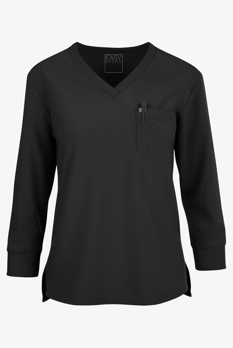 Easy STRETCH Women's Josie 2-Pocket Relaxed 3/4" Sleeve Scrub Top
