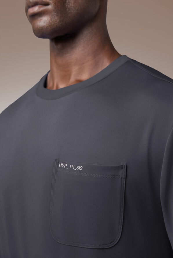 Hypothesis Omni Base Men's Knit Crew Neck Scrub Pullover - Pewter - 5