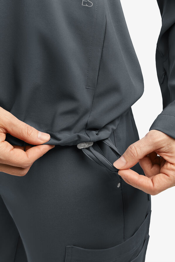 Sudadera m&eacute;dica Easy STRETCH Selena con cremallera y 5 bolsillos para mujer - Pewter - 3