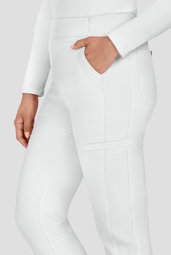 Pantal&oacute;n m&eacute;dico koi Lite&trade; Chessa con piernas rectas y 6 bolsillos para mujer - White - 2