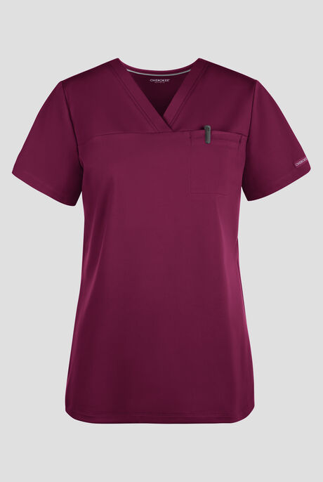 Cherokee Achieve Women's 1-Pocket Tuck in V-Neck Scrub Top