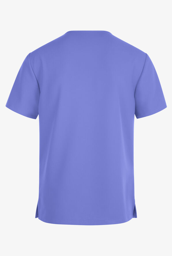 Cherokee Workwear Originals Ultra Men's 2-Pocket V-Neck Scrub Top - Ceil Blue - 2