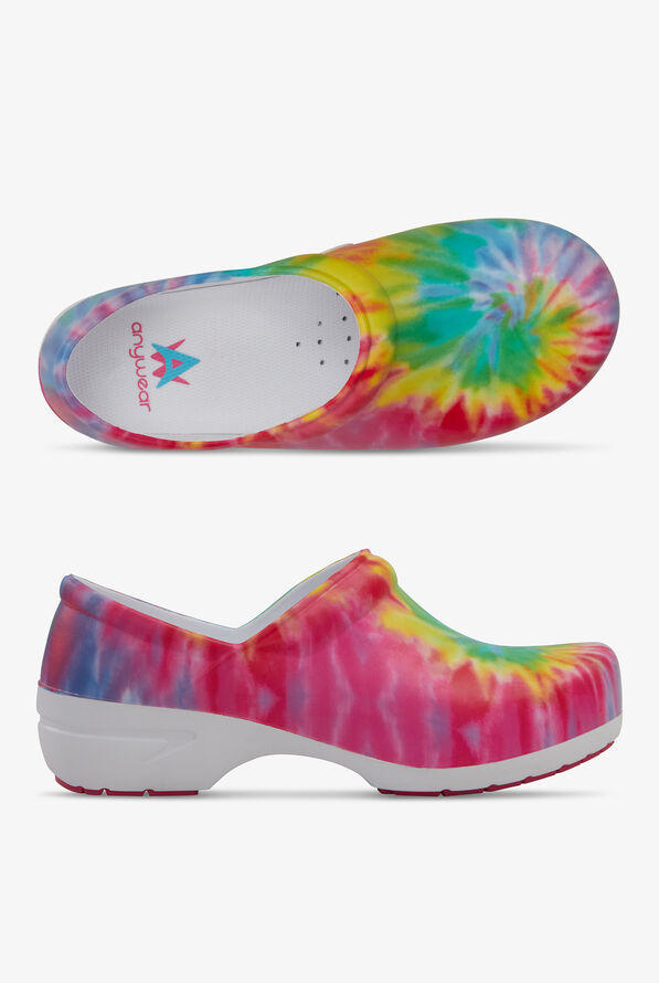 Anywear Unisex SR Angel Vivid Tie Dye Nursing Clogs - null - 1