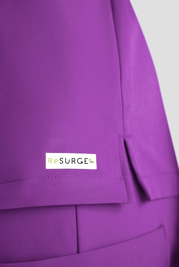 Blusa m&eacute;dica ReSurge Diamond con cuello en V y 3 bolsillos para mujer - Fresh Purple - 3