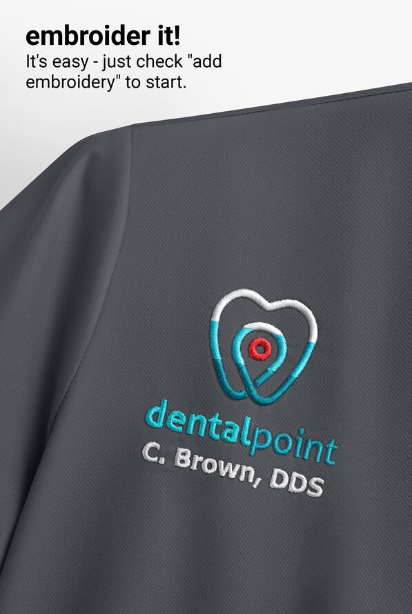 Wink Renew Women's 4-Pocket STRETCH V-Neck Scrub Top - Pewter - 5