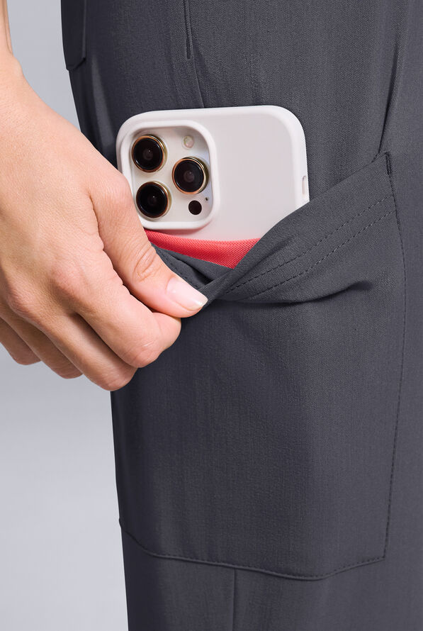 Hypothesis Women's Base 6-Pocket Jogger Scrub Pant - Pewter - 6