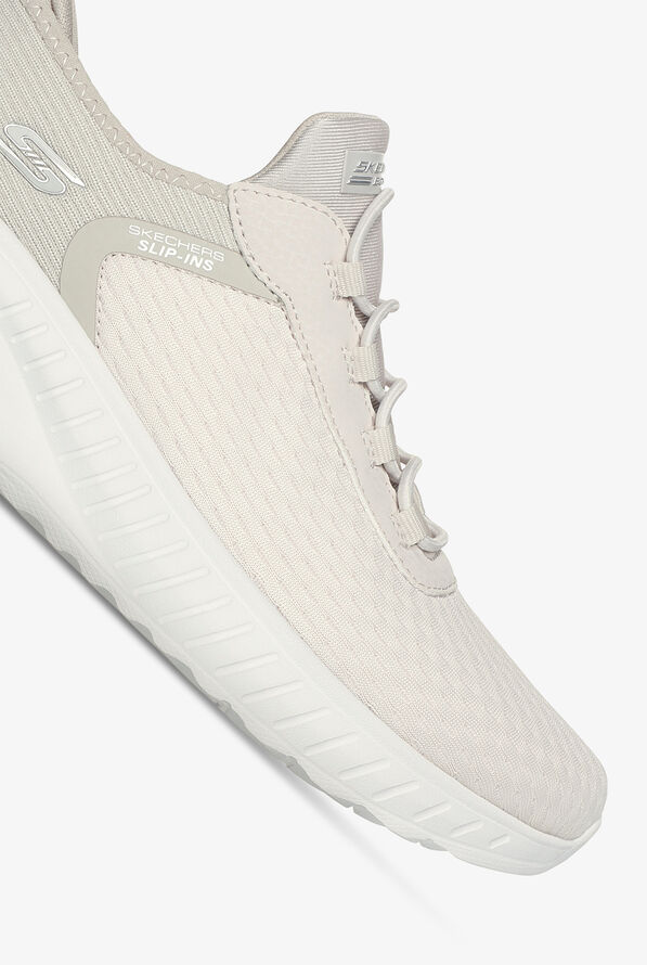 Skechers Bobs Women's SLIP-INS Sport Squad Chaos Off White Athletic Nursing Shoes - null - 3