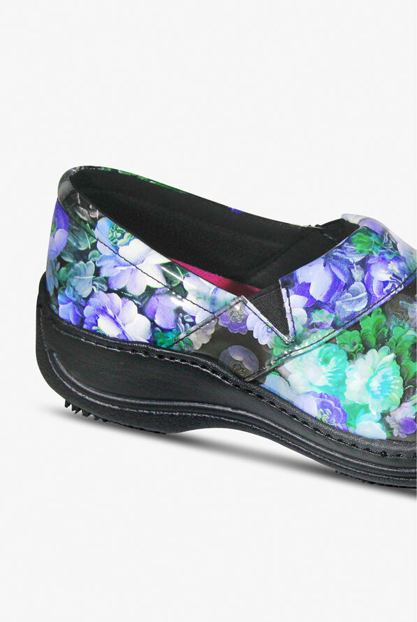 Laforst Rachel Green/Blue Floral Women's Nursing Shoe Nursing Clogs