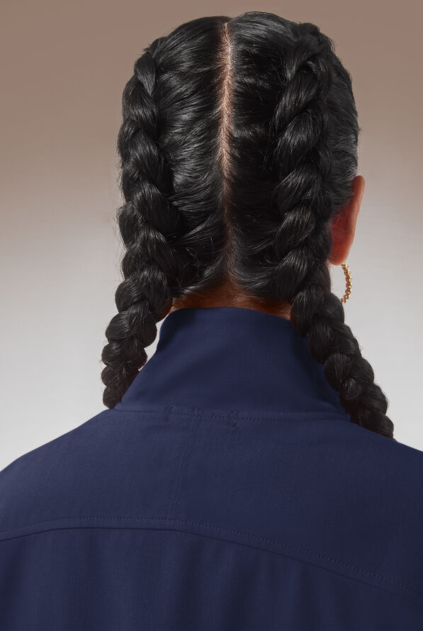 Chaqueta médica Hypothesis Base de corte holgado con cremallera y 3 bolsillos para mujer - Navy - 6