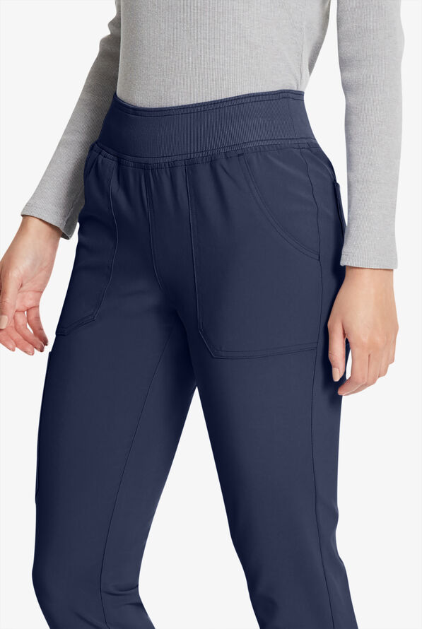 Pantalón médico Dickies EDS Essentials de tiro medio con piernas pitillo y 5 bolsillos para mujer - Navy - 2