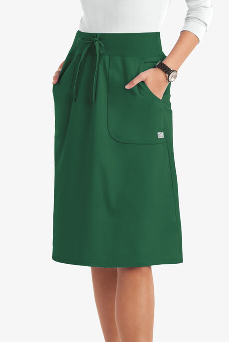 Butter-Soft STRETCH Women's 2-Pocket Drawstring Scrub Skirt
