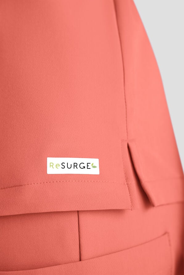 Blusa m&eacute;dica ReSurge Diamond con cuello en V y 3 bolsillos para mujer - Chilled Guava - 3