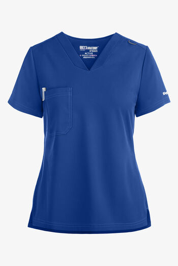 Grey's Anatomy by Barco Spandex STRETCH Bree Women's 1-Pocket Tuck In Scrub Top