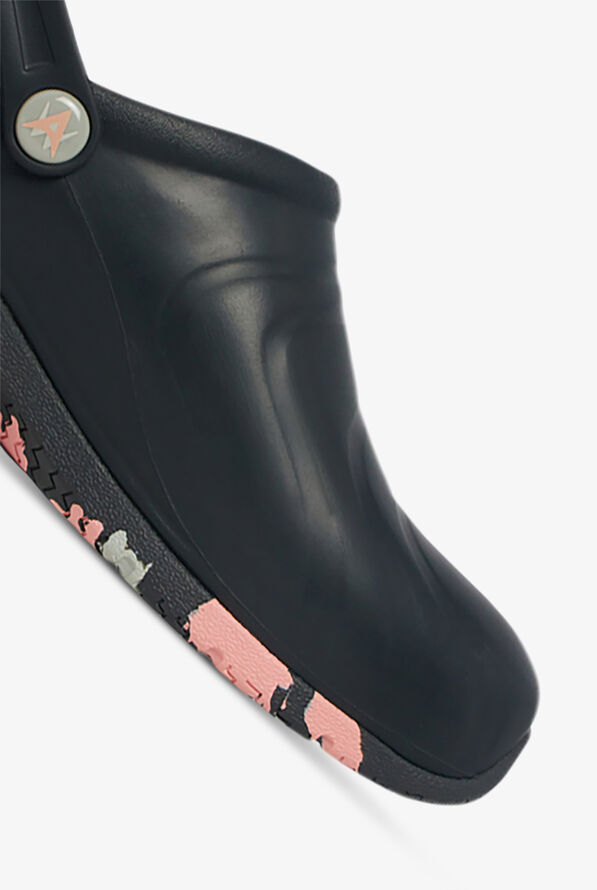 anywear zone sole focus black patent women's nursing shoes