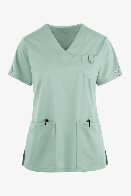 Butter-Soft STRETCH Women's 6-Pocket V-Neck Scrub Top