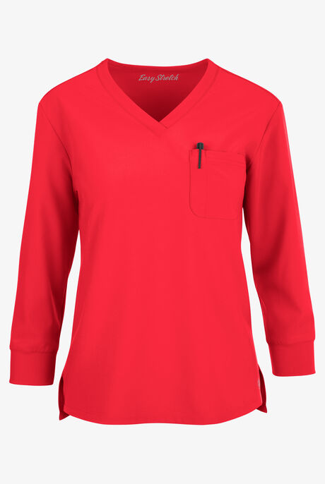 Easy STRETCH Women's Josie 2-Pocket Relaxed 3/4" Sleeve Scrub Top