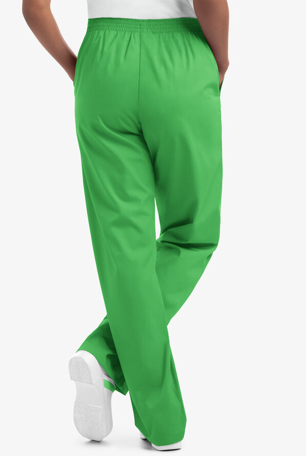 UA Best Buy Scrubs Women's 2-Pocket Elastic Waist Pants - Tall - Gecko Green - 4
