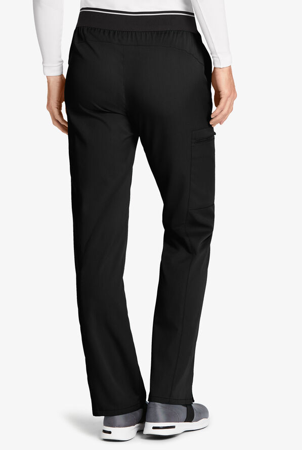 Grey's Anatomy by Barco Spandex STRETCH Kim Women's 3-Pocket Cargo Scrub Pants - Black - 2