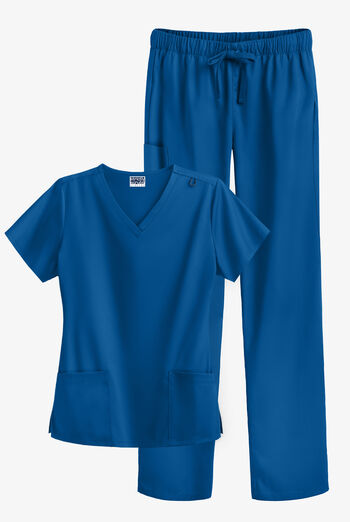 Conjunto de uniforme m&eacute;dico Strictly Scrubs Value STRETCH con 4 bolsillos para mujer