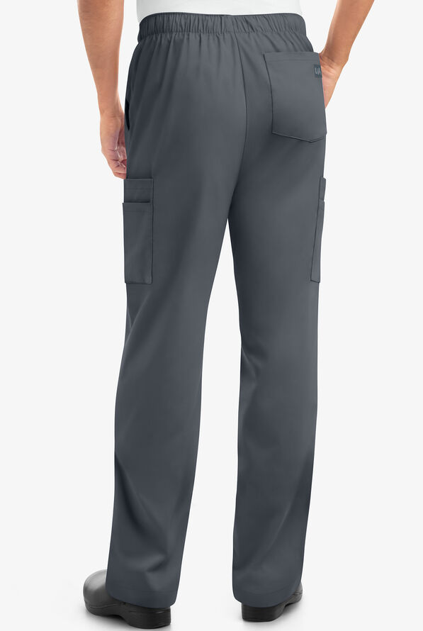 Pantal&oacute;n m&eacute;dico UA Butter-Soft STRETCH estilo cargo con cintura el&aacute;stica y 7 bolsillos para hombre - Pewter - 3