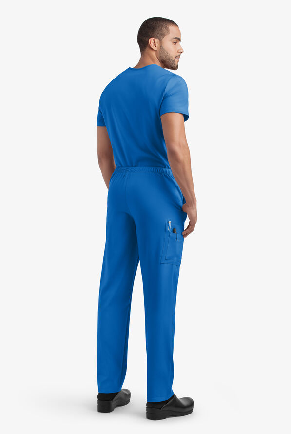 Tafford Active Stretch Unisex 8-Pocket Scrub Set - Royal - 3