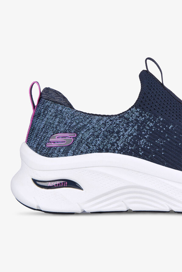 Skechers Sport Women's Arch Fit D'Lux Key Journey Navy Athletic Slip On Nursing Shoes - null - 4