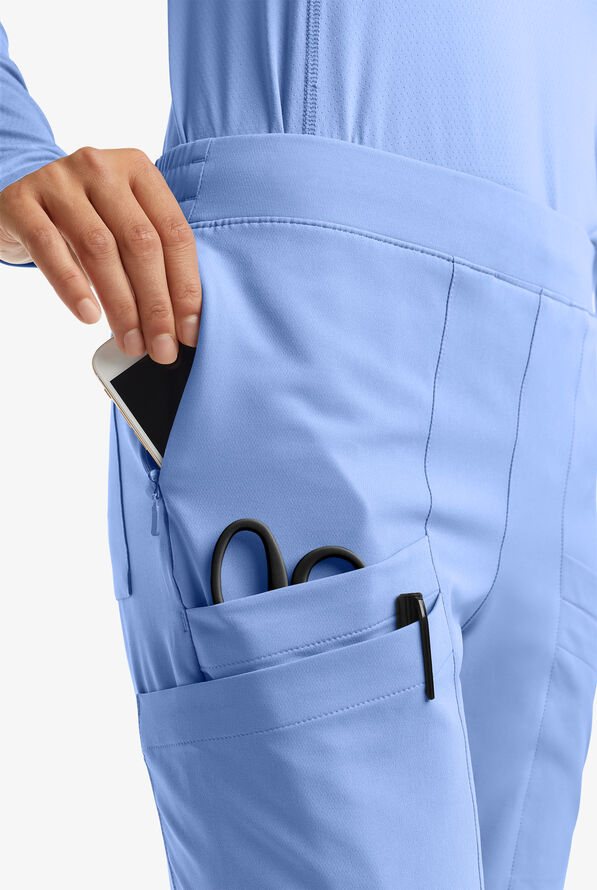 Butter-Soft Women's Cargo 8-Pocket Jogger Scrub Pants **Slightly IRREGULAR**&nbsp; - Ceil Blue - 6