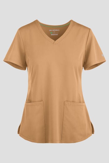 Blusa m&eacute;dica HH Works by Healing Hands Monica con cuello en V y 4 bolsillos para mujer