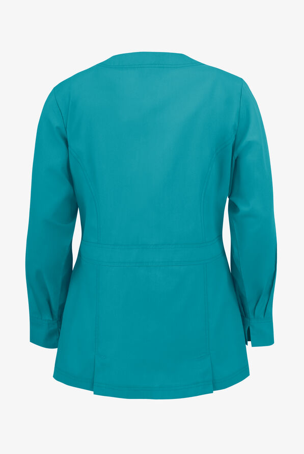 UA ButterSoft Button Front Scrub Jacket, Solid Warmup Scrub Jackets