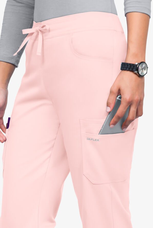 UA Flex2 Flat Front Cargo Scrub Pants, Women's Cargo Scrub Pants