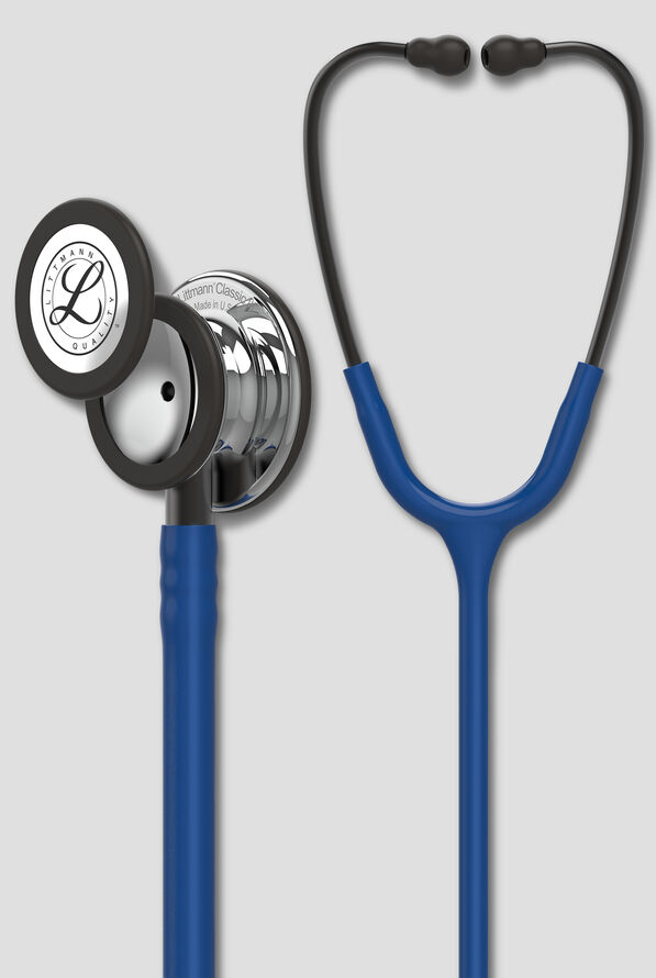 3M™ Littmann® Classic III™ High Polish Mirror Finish Navy Tube Stethoscope - Navy - 1