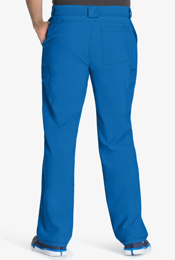 Pantalón médico Cherokee Infinity estilo cargo con piernas estrechas y 5 bolsillos para hombre - Royal - 2