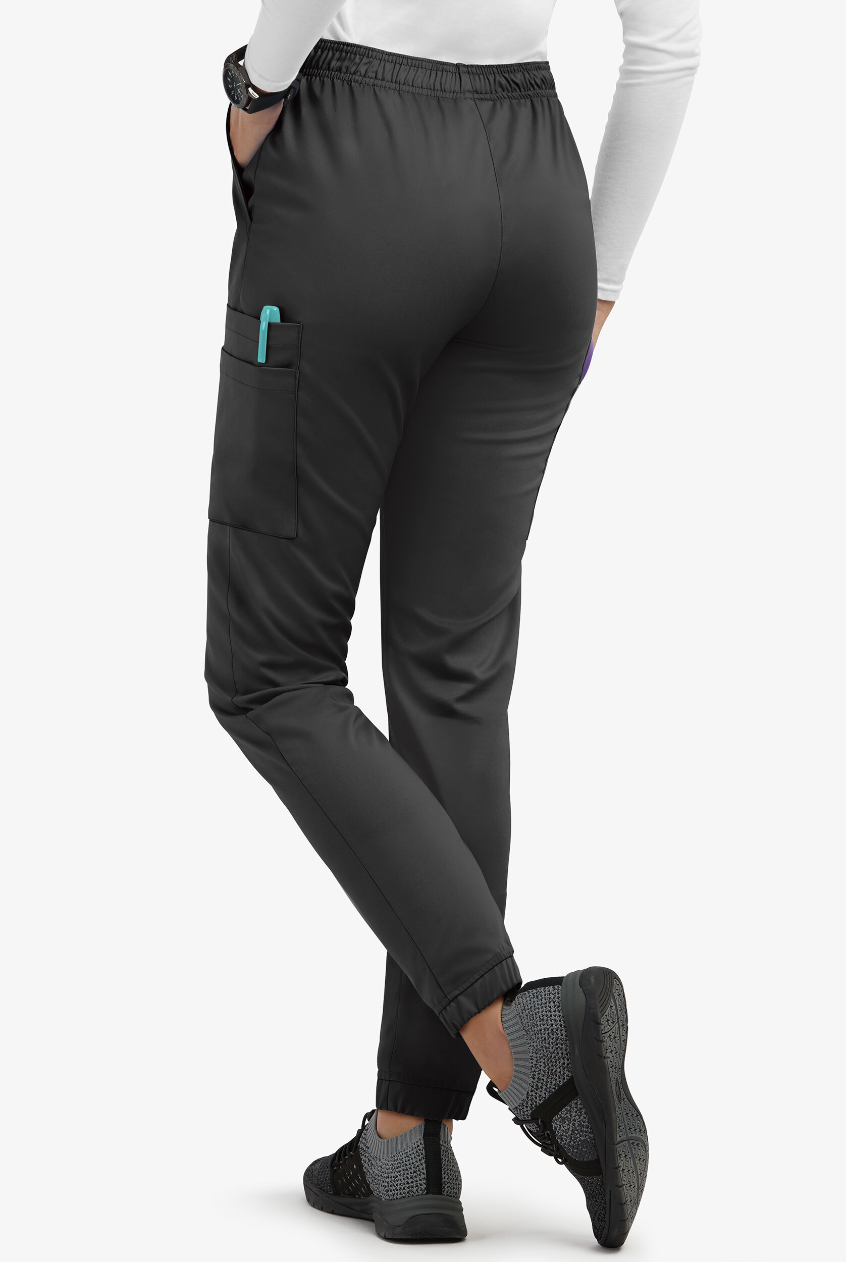 Pantalón médico UA Flex2 petite estilo jogger con 7 bolsillos para mujer,  Pantalones tipo Jogger para Mujeres