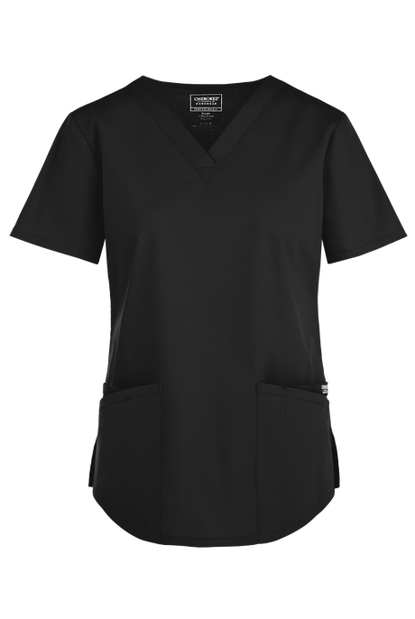 Blusa médica Cherokee Workwear Professionals con cuello en V y 3 bolsillos para mujer