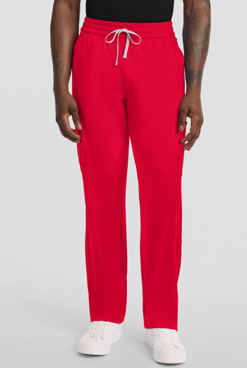 Cherokee Achieve Men's 5-Pocket STRETCH Straight Leg Cargo Knit Scrub Pants