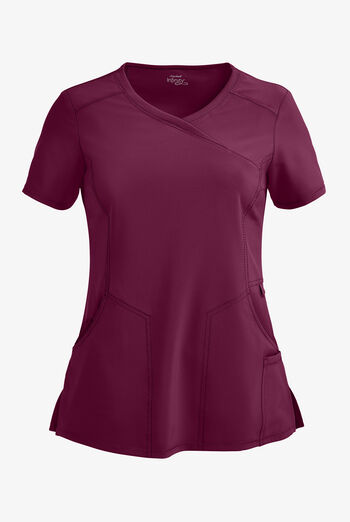 Infinity Women's 4-Pocket STRETCH Mock Wrap Scrub Top